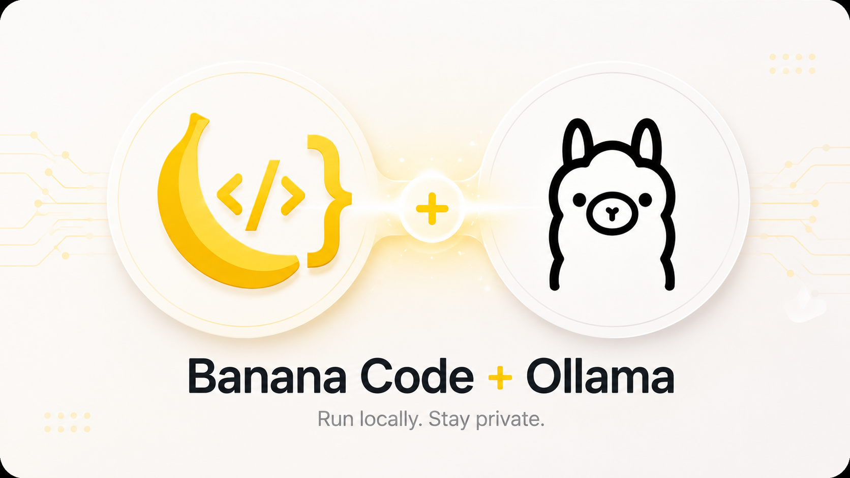 Free and local Banana Code with Ollama preview